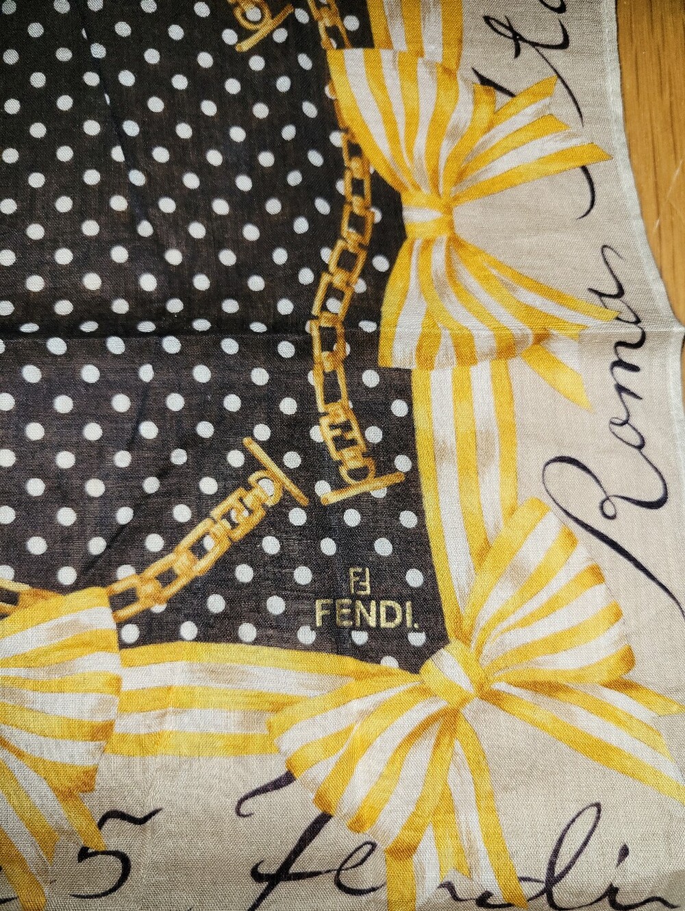 FENDI Vintage Scarf Pocket Square